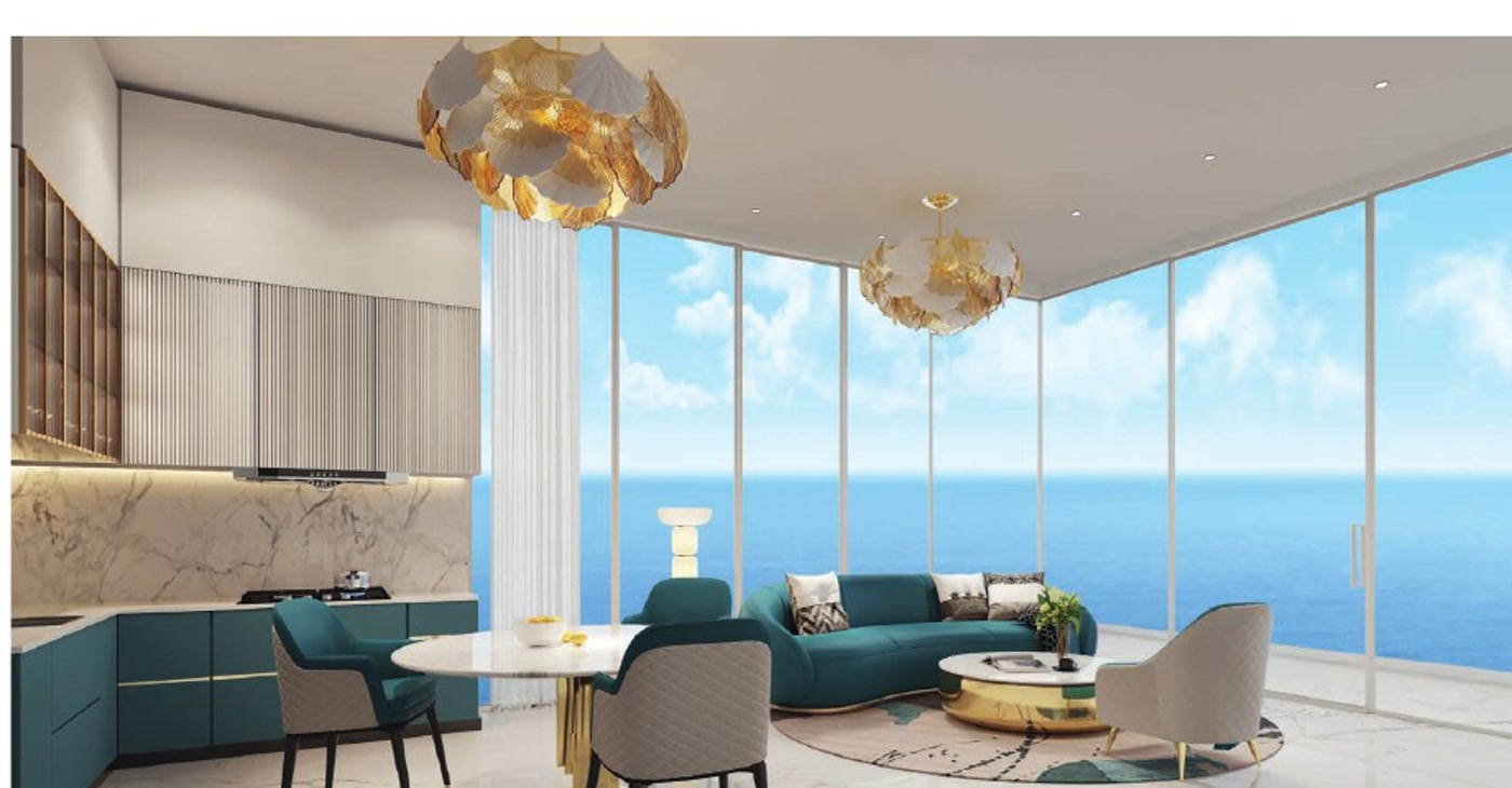 Oceanz sea-view residence interior in Dubai